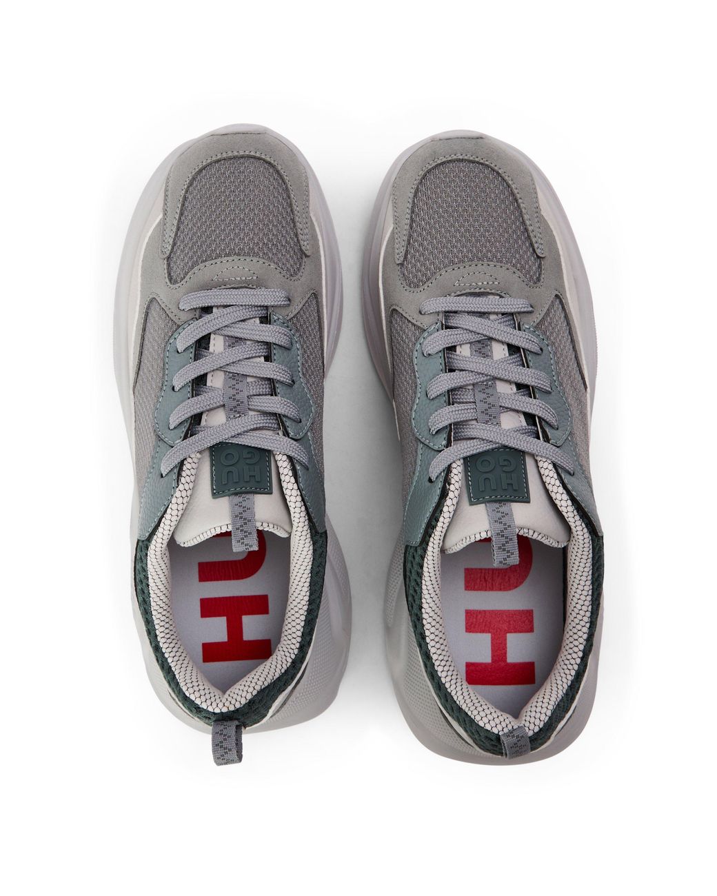 HUGO Gray Runn Mxmt 10257816 01 Low Top Trainers for men