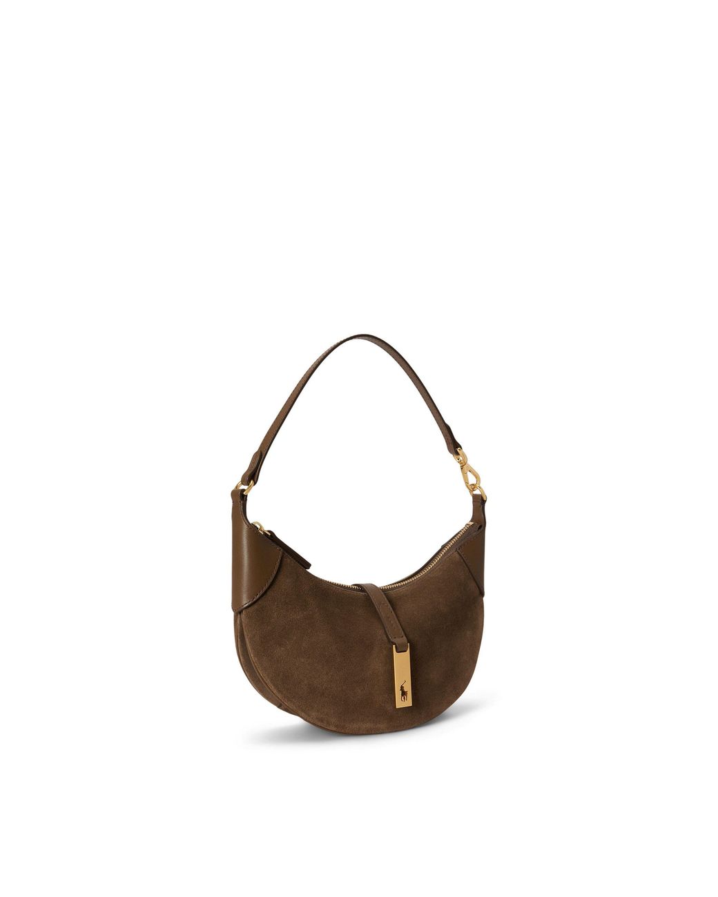 Polo Ralph Lauren Brown Calfskin Mini Shoulder Bag