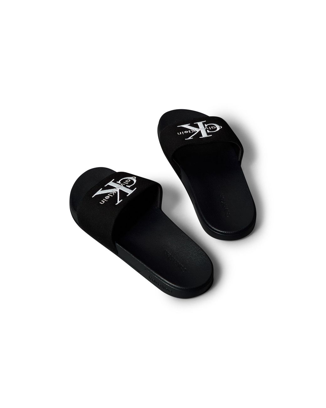 Calvin Klein Black Pool Sliders for men