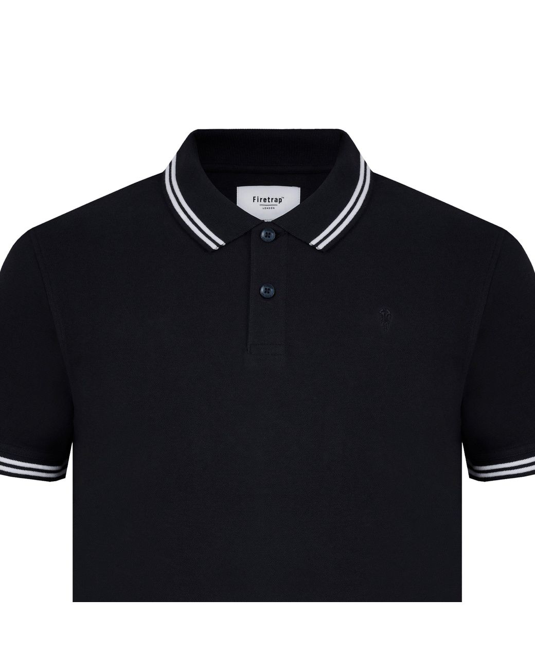 Firetrap Black Lazer Polo Shirt for men