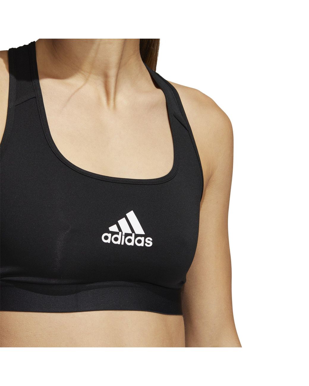 Adidas Black Plus Size Training Medium Support Good Bra