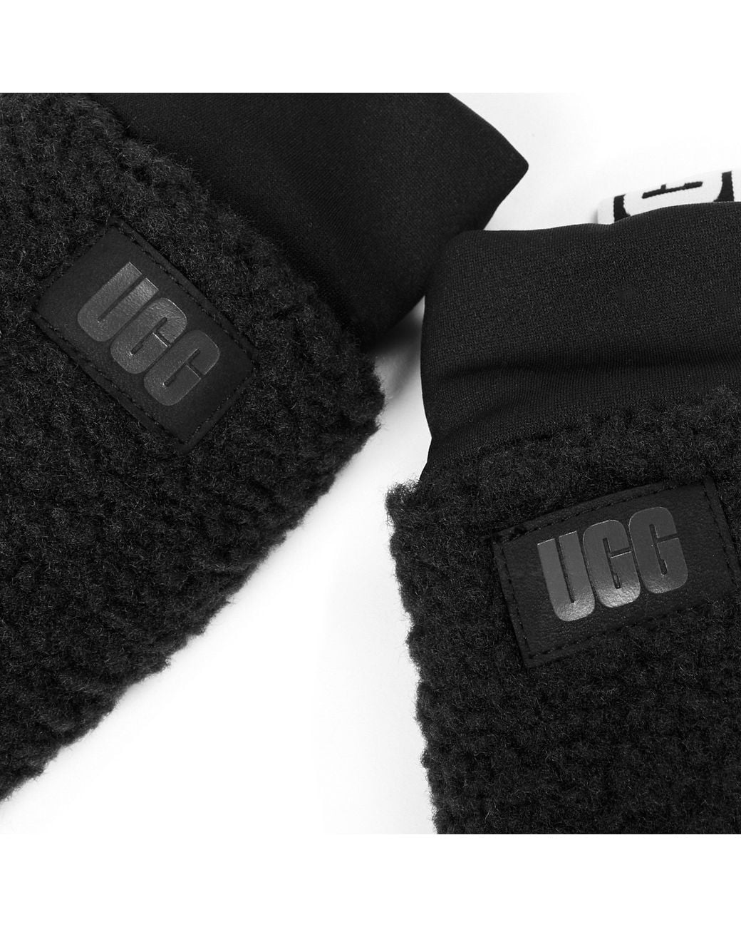 Ugg Black Fluff Mitten