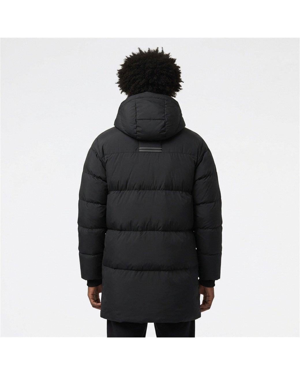 ARCTIC ARMY Black Orca Down Long Puffer Jacket for men