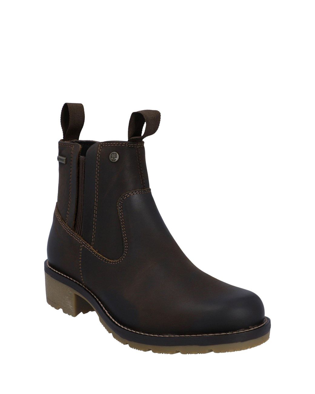 Hunter Black Skye Dealer Waterproof Flat Ankle Boots