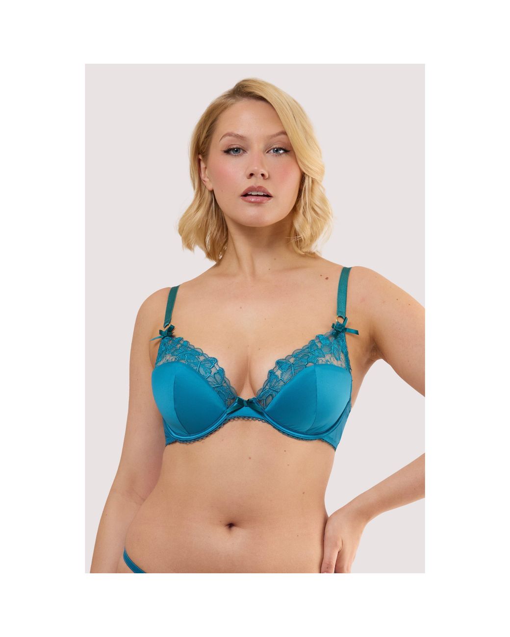 Playful Promises Red Mariposa Butterfly Embroidery Bra