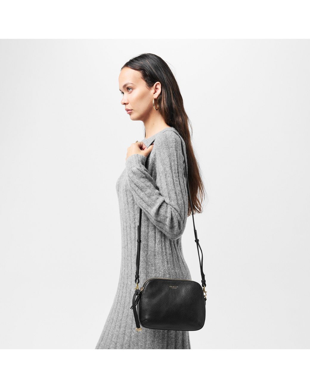 Radley Black Med Ziptop Cross B