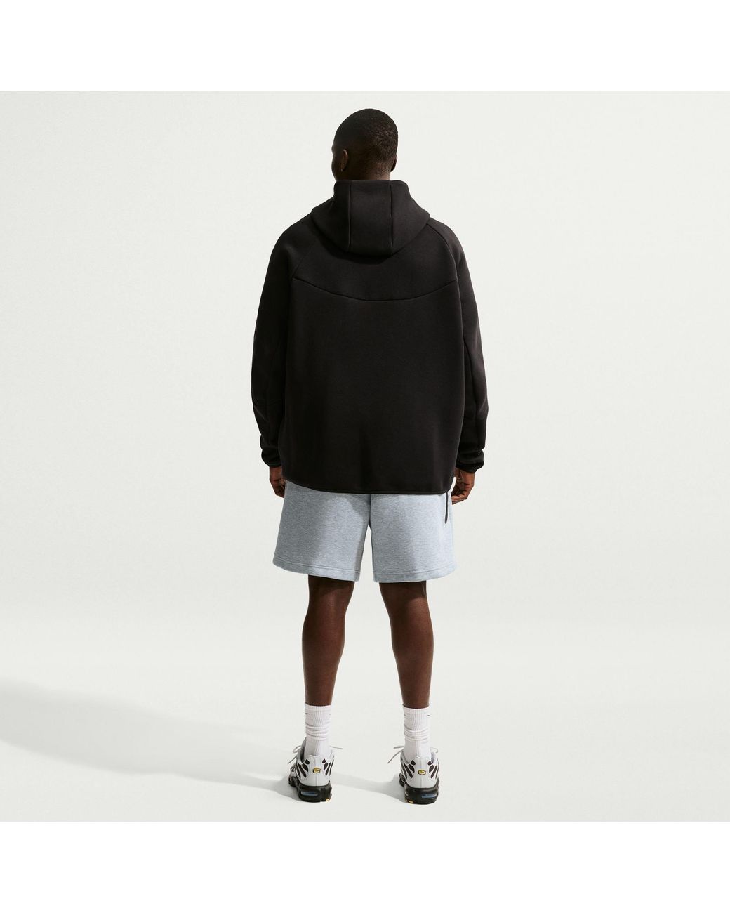 Nike Black Sportswear Tech Fleece Shorts for men
