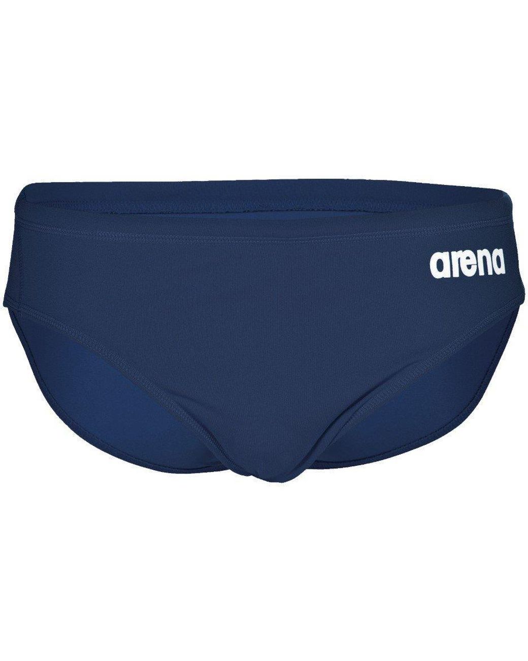 Arena Blue Solid Team Swim Briefs for men
