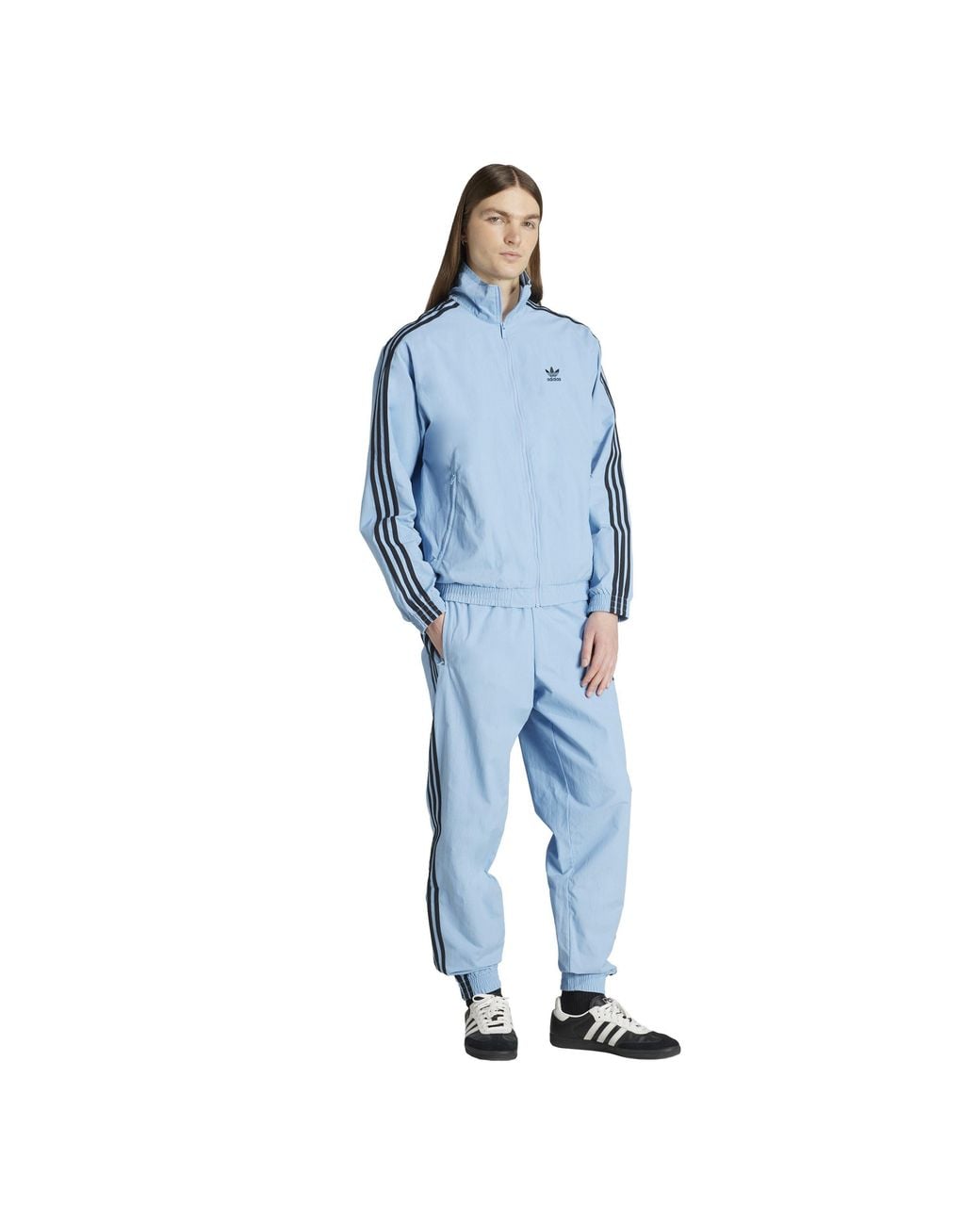 Adidas Originals Blue Classic Firebird Tracksuit Top for men