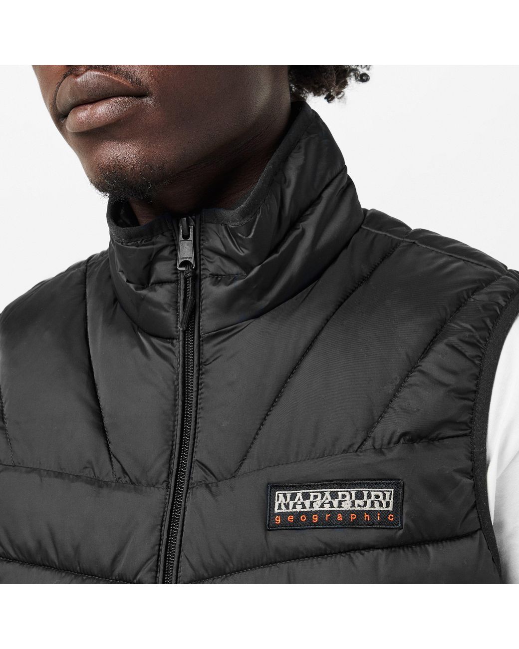 Napapijri Black Aerons Goose Down Gilet for men