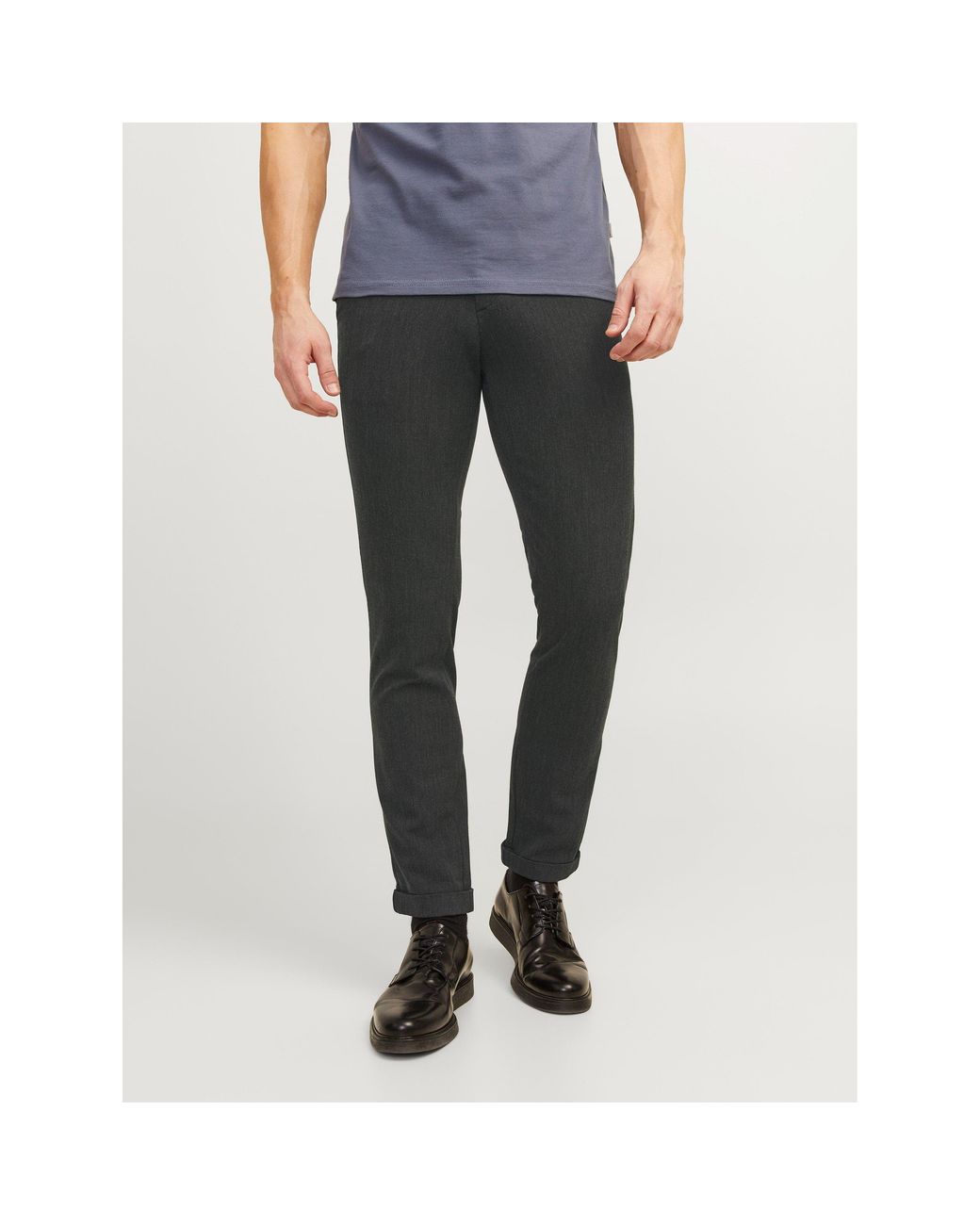 Jack & Jones Gray Connor Chino Trouser for men
