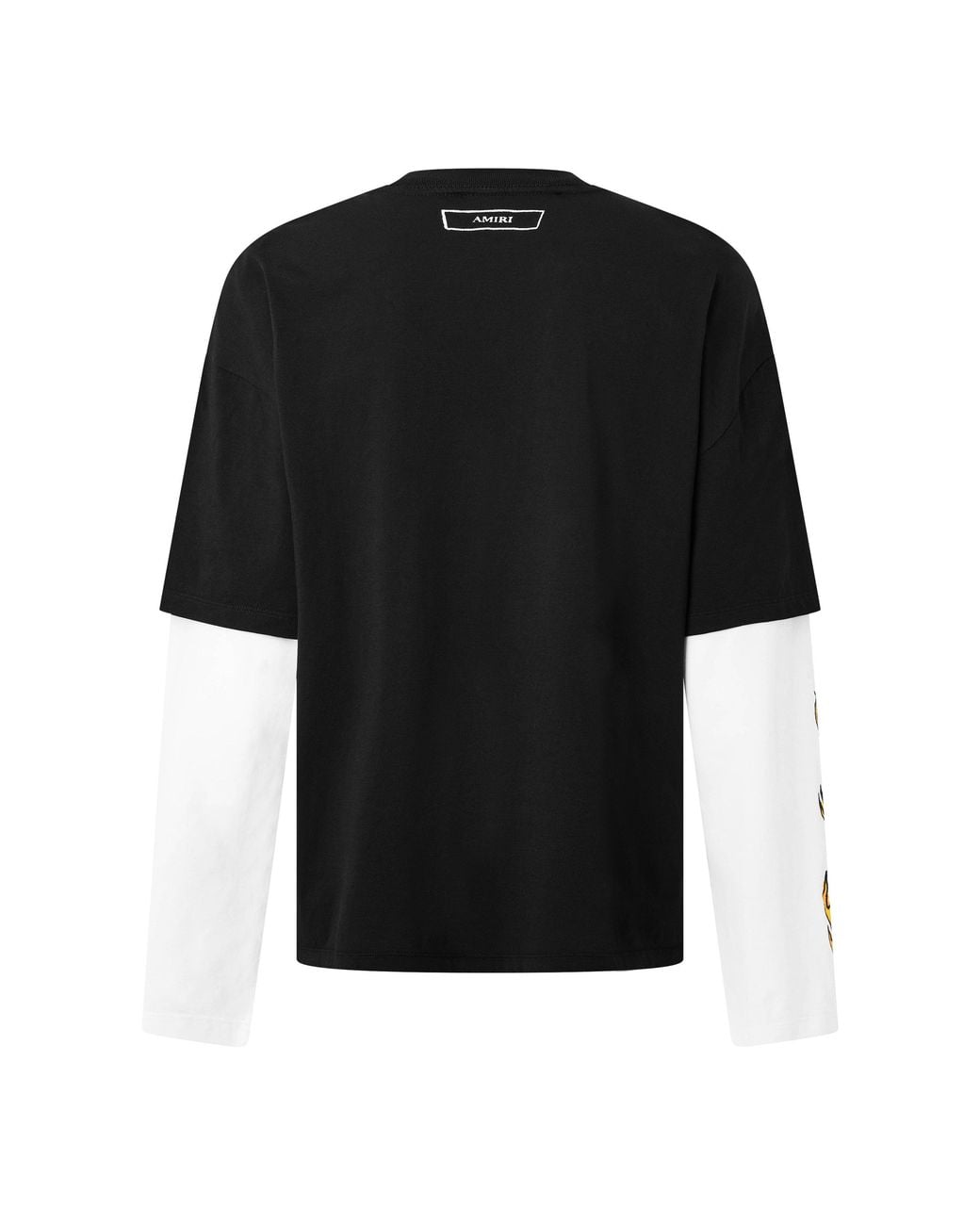 Amiri Black Burnt Out Cotton Oversized-Fit Long-Sleeve T-Shirt for men