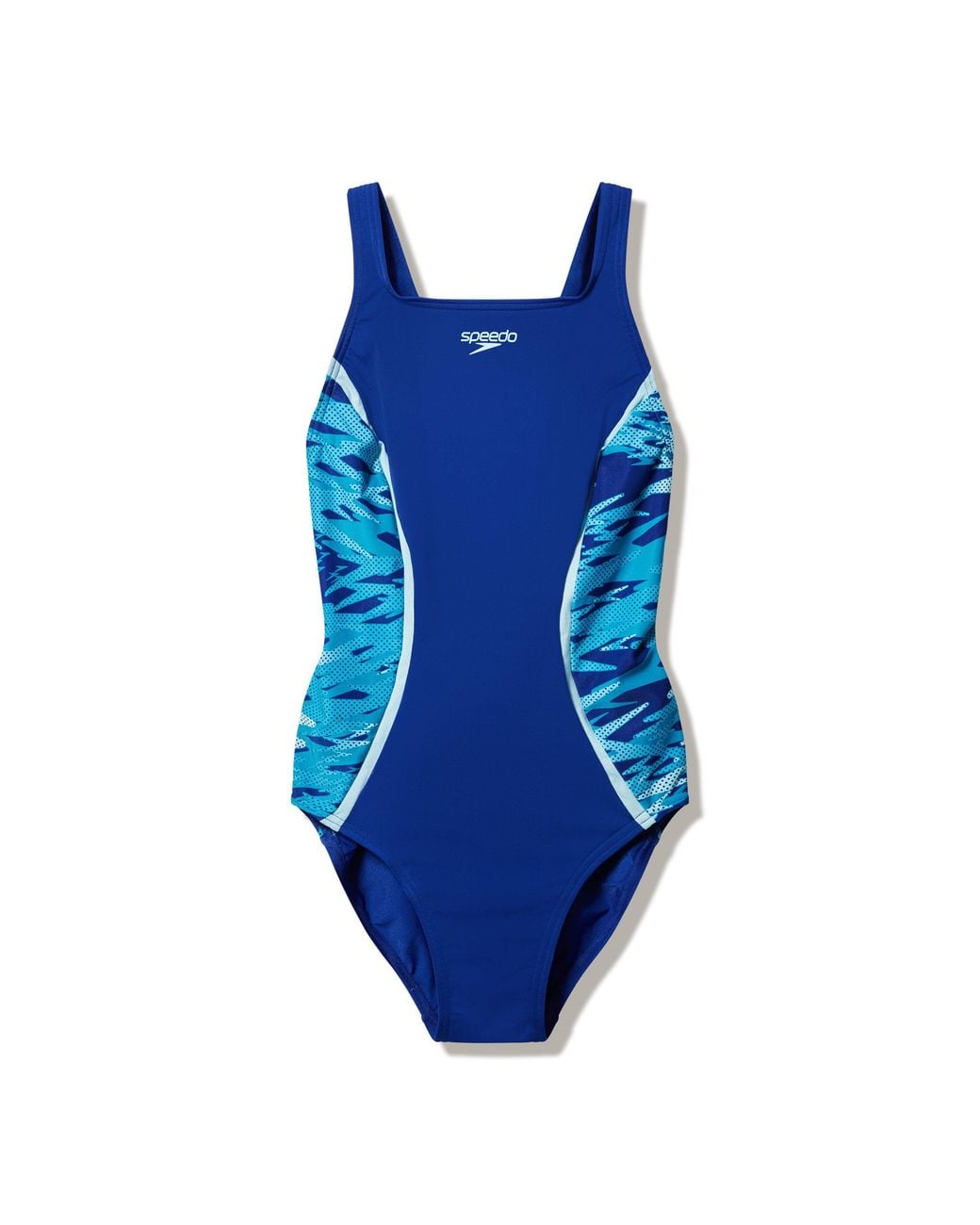 Speedo Blue Hb Splice Mb One Piece Swimsuit