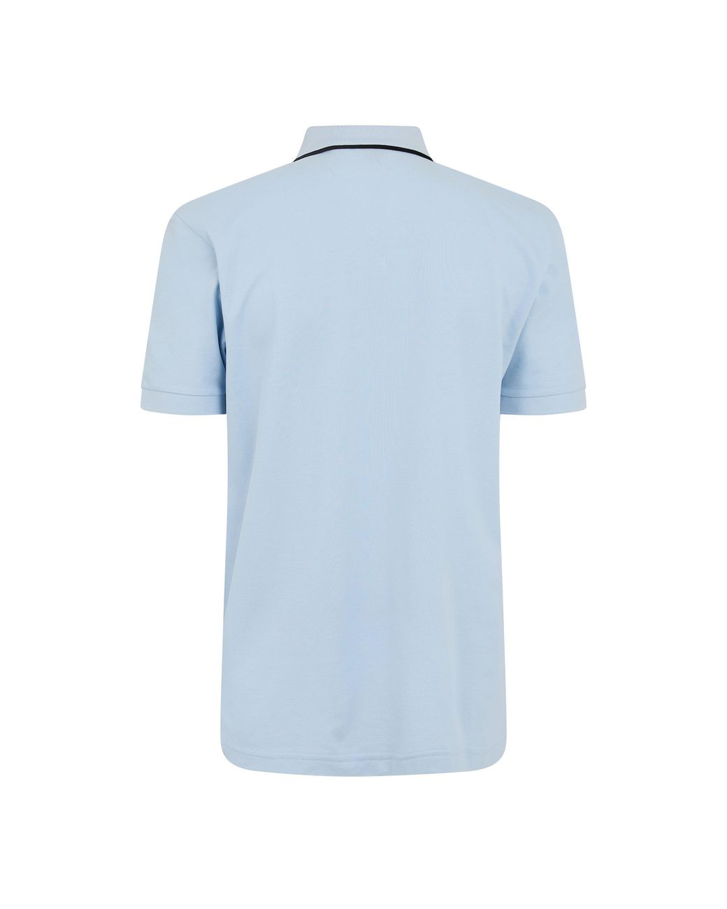 Boss Blue Short Sleeve Zip Polo Shirt (Philix) for men