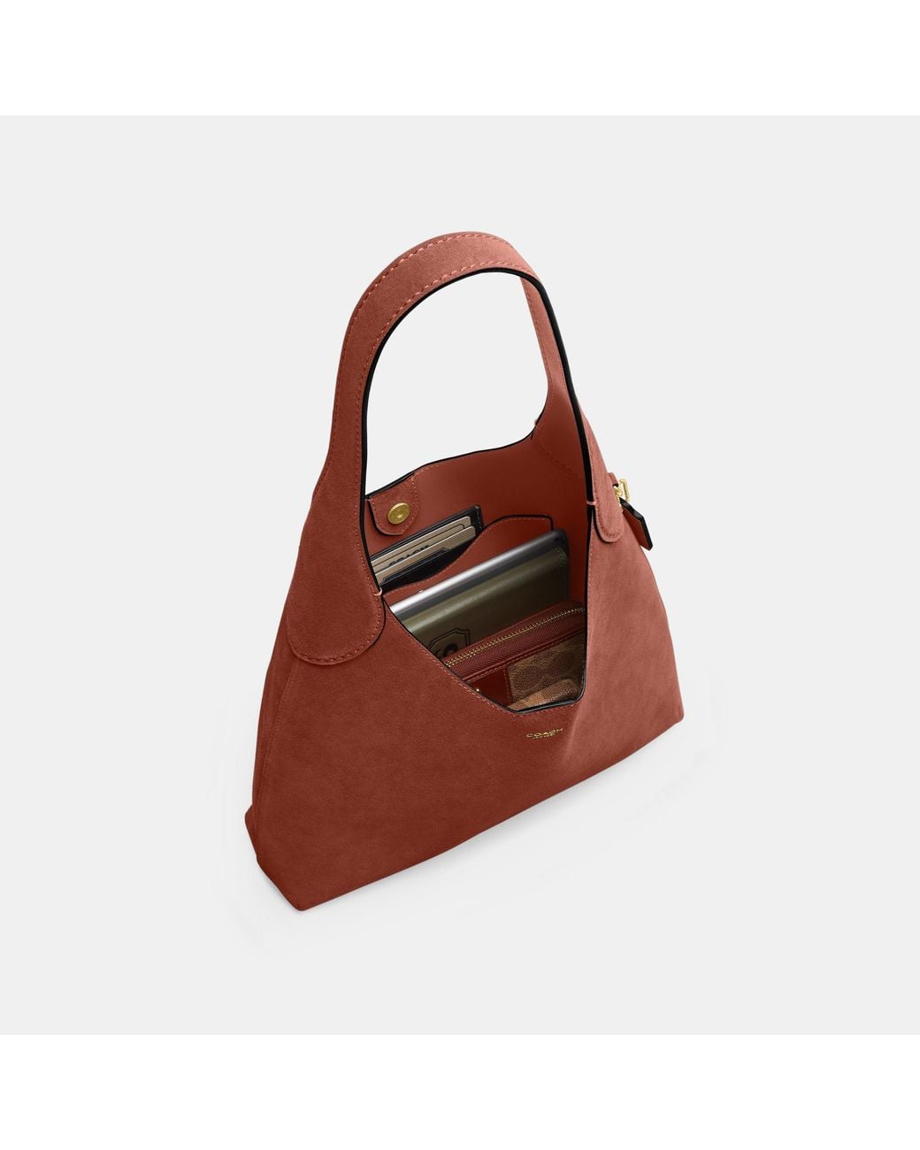 COACH Brown Brooklyn Shoulder Bag