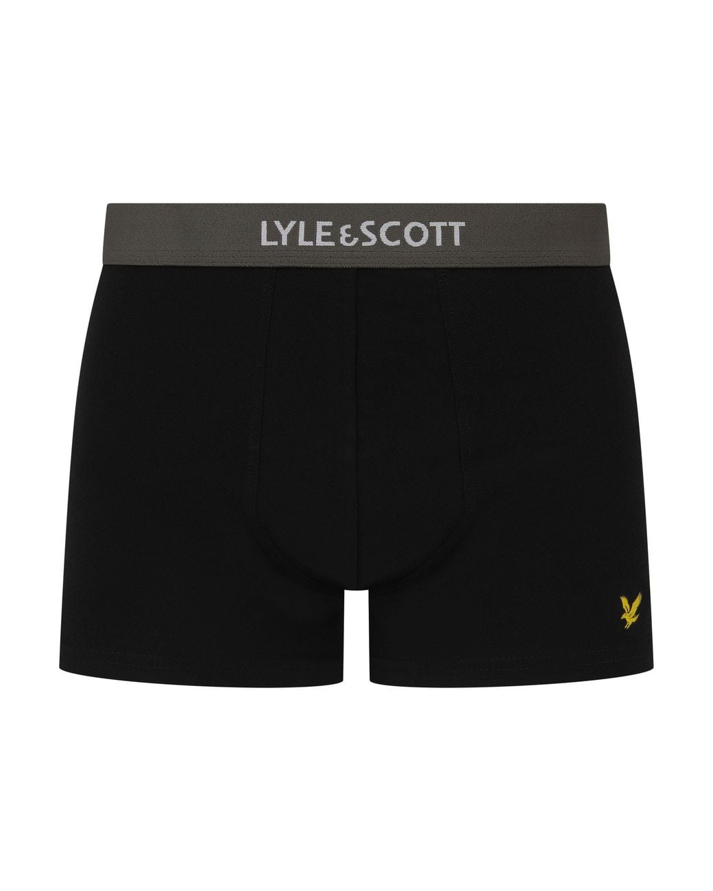 Lyle & Scott Black Lyle 5 Pack Trunks for men