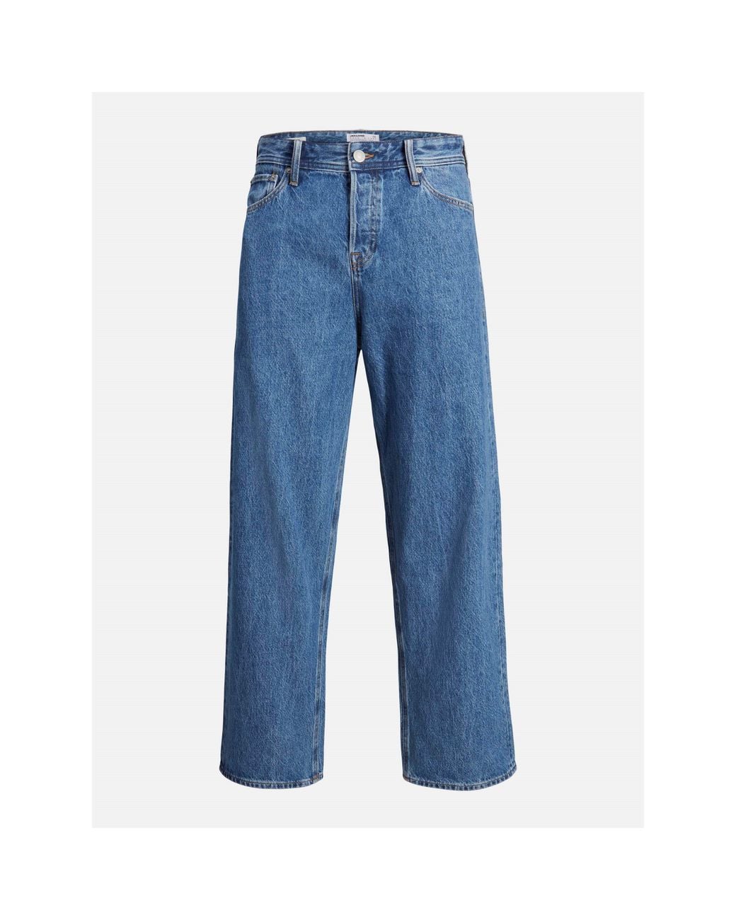 Jack & Jones Blue Alex Original Wide Leg Jeans for men