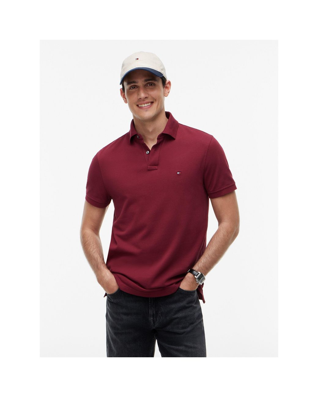 Tommy Hilfiger Red Core 1985 Polo Shirt for men
