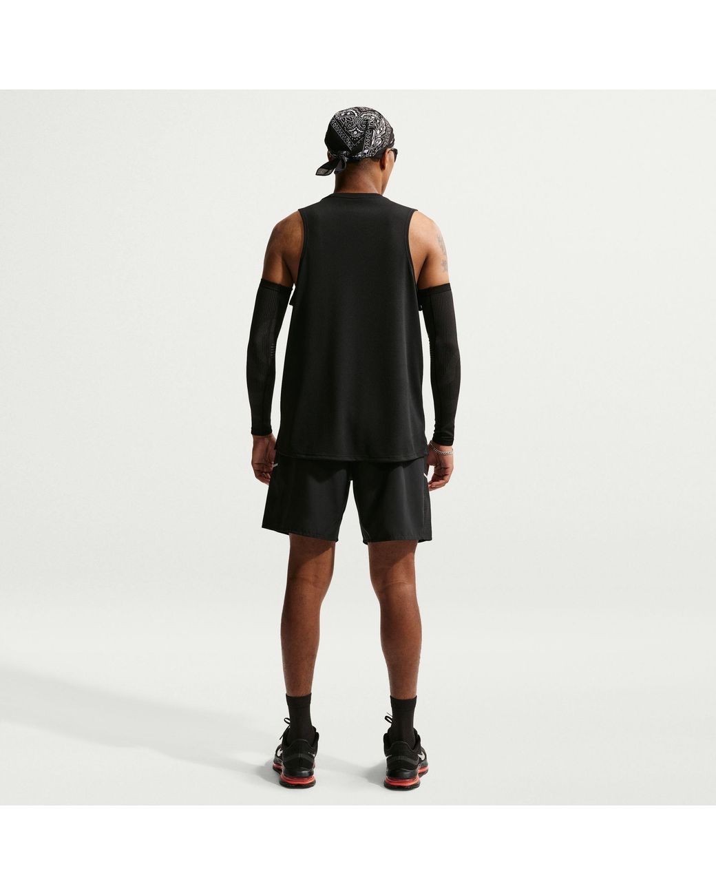 Nike Black Miler Dri-Fit Running Tank Top for men