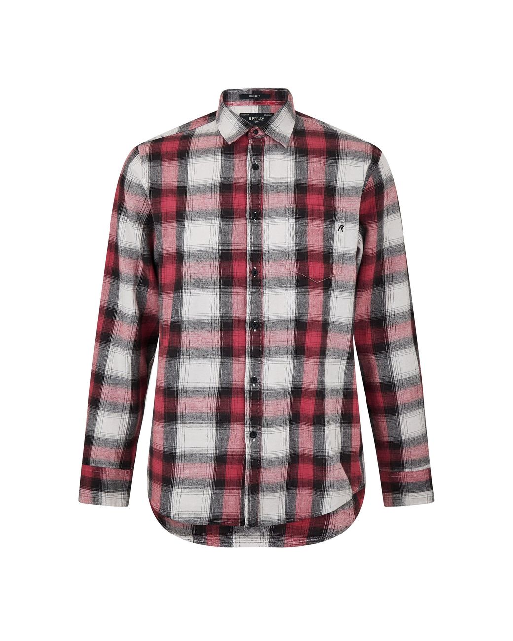 Replay Chequered Long Sleeve Patterned Shirt for men