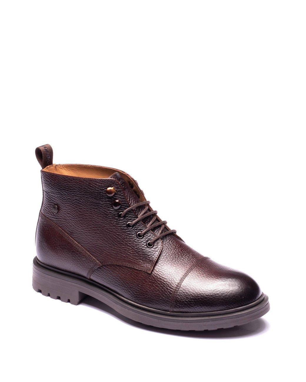 Base London Purple Mercer Toe Cap Boot for men