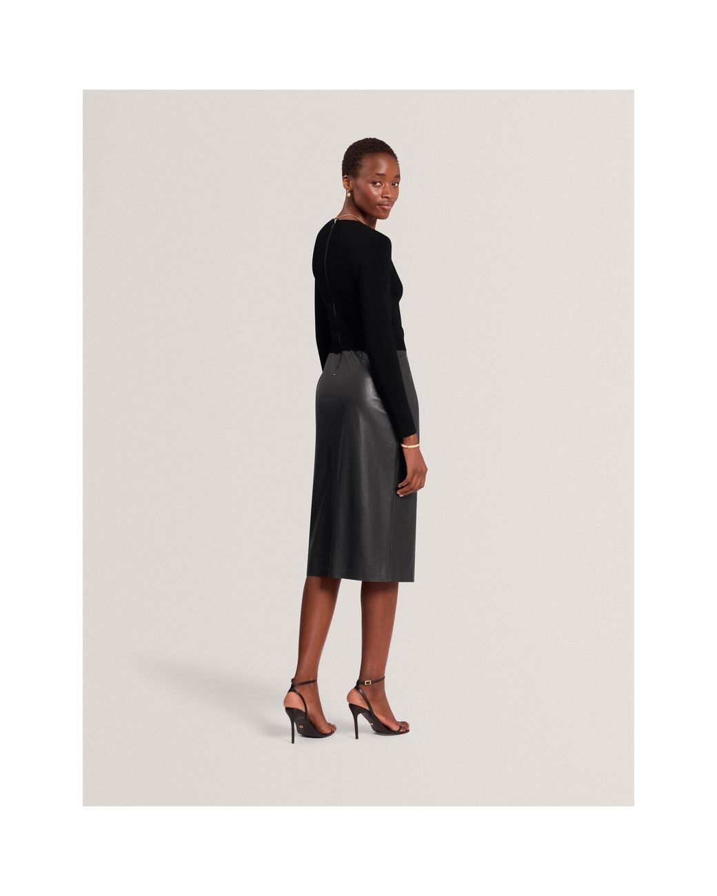 Ted Baker Black Ted Pencil Skirt Ld71