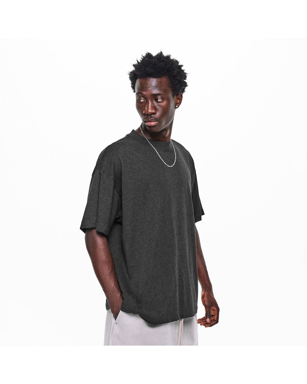 Fear Of God Blue Oversized T-Shirt for men
