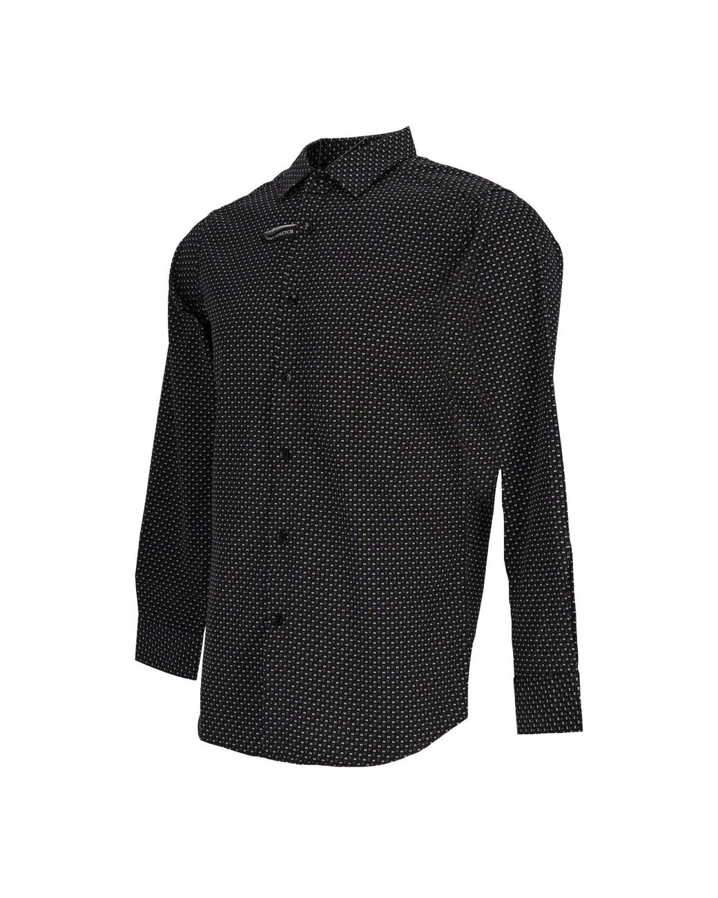 Scotch & Soda Black And Pattern Long Sleeve Shirt Collar for men