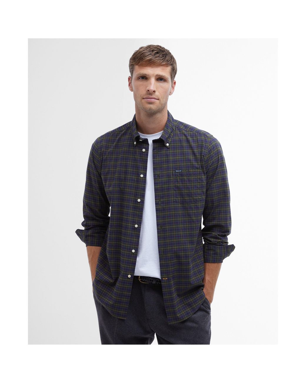 Barbour Black Lomond Tailored Shirt for men