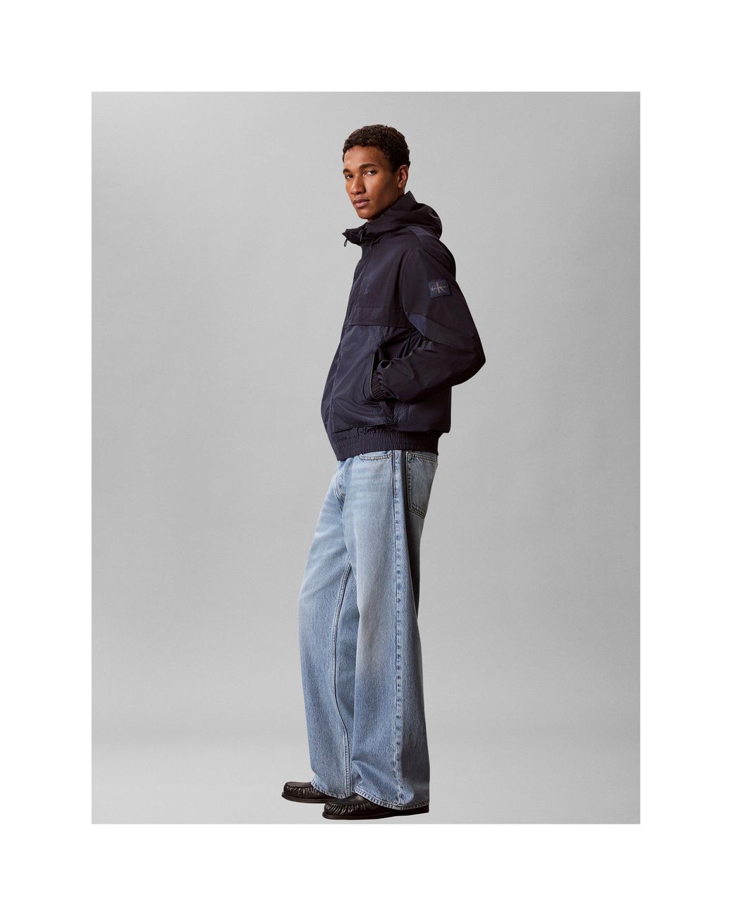Calvin Klein Blue Windbreaker for men