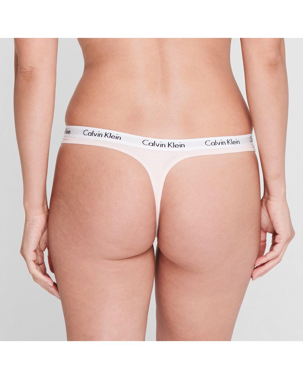 Calvin Klein White Carousel Thong