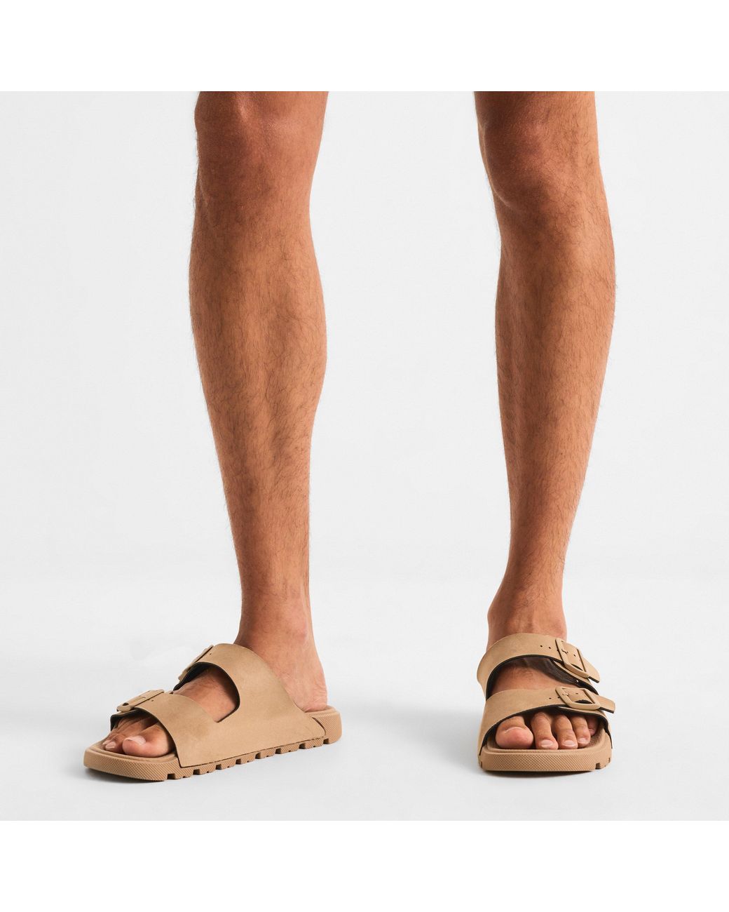 Boss Natural Sandals With Emed Logo Detail And Adjustable Straps (Surfley) for men
