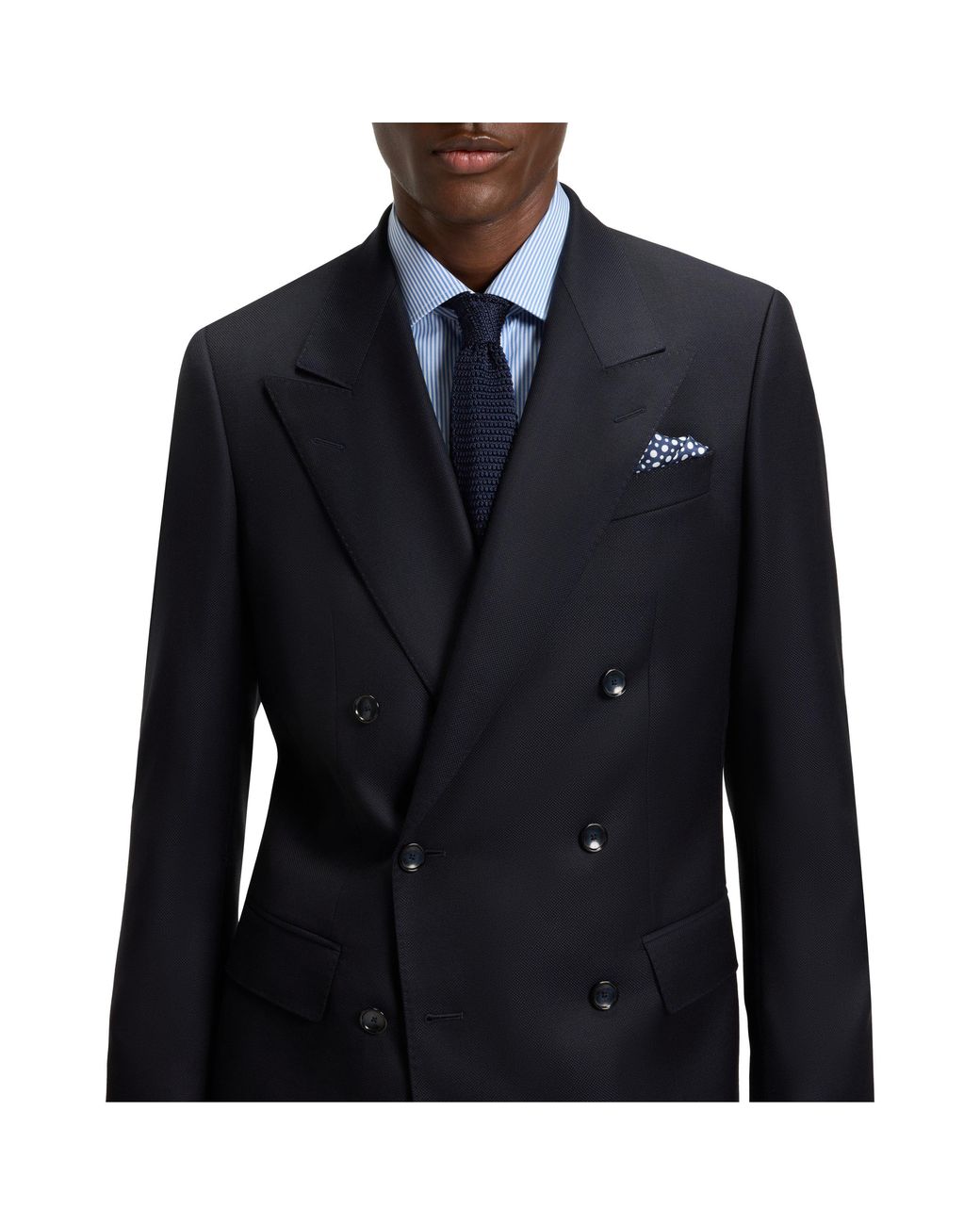 Boss Black Double Breasted Slim-Fit Suit for men