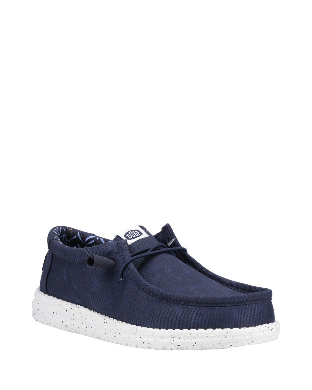 HeyDude Blue Wally Canvas Shoe for men