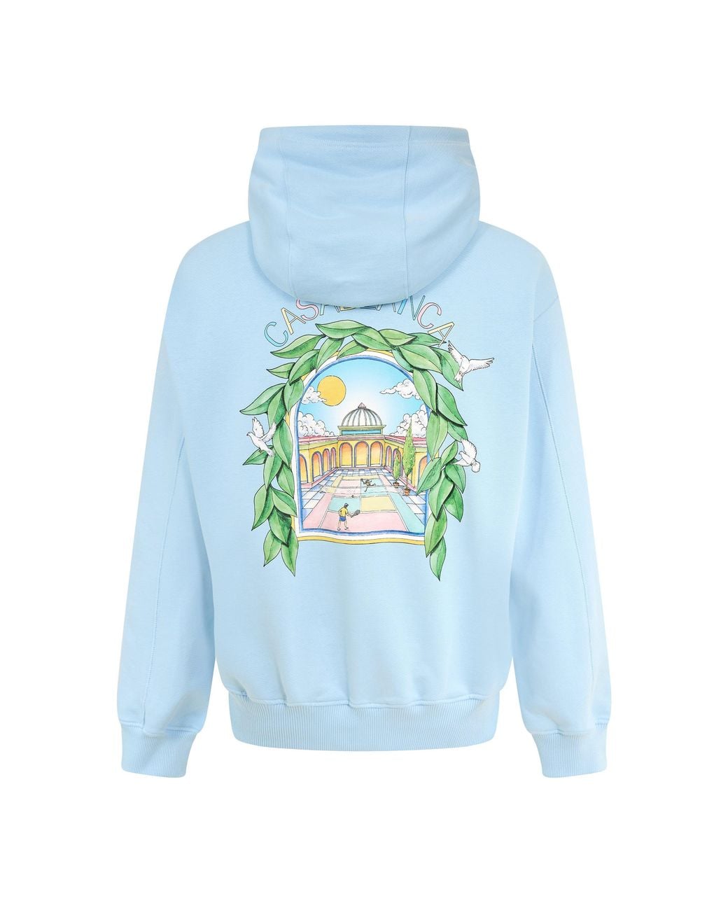 Casablanca Blue Larche Logo Over The Head Hoodie for men