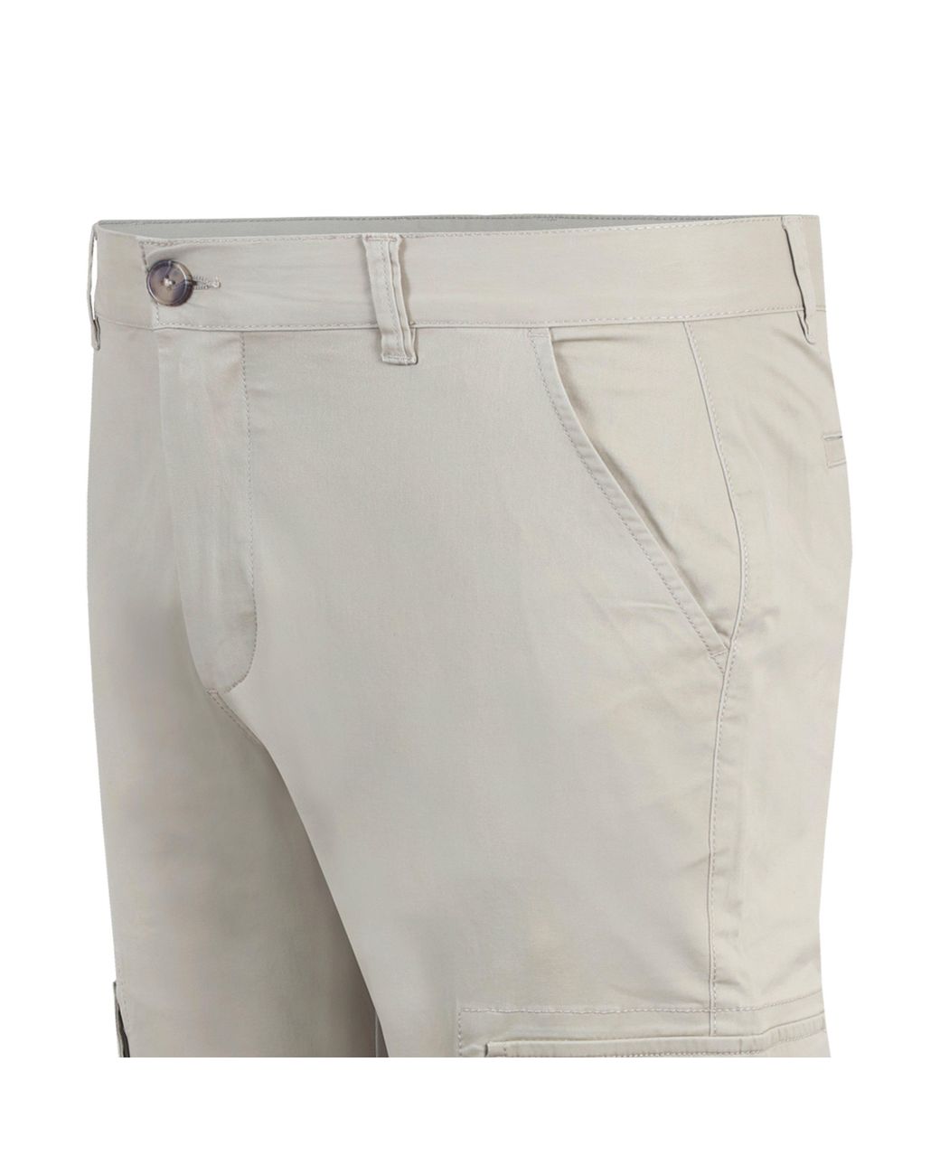 Fabric Gray Cargo Trsr for men