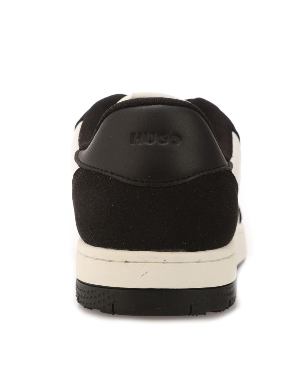 HUGO Black Hadrian Mixed Material Trainers Size 6