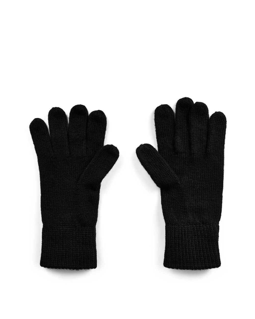 Barbour Black Sensor Knitted Gloves for men