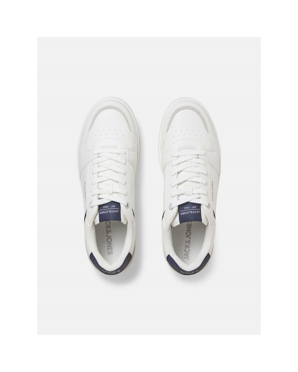 Jack & Jones White Ealing Pu Sneaker for men