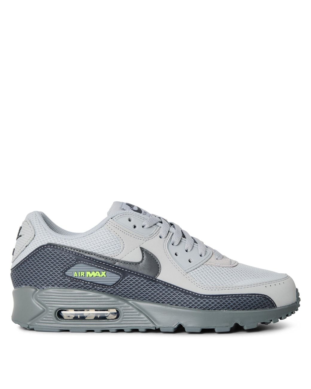 Nike Gray Air Max 90 Leather Runners for men