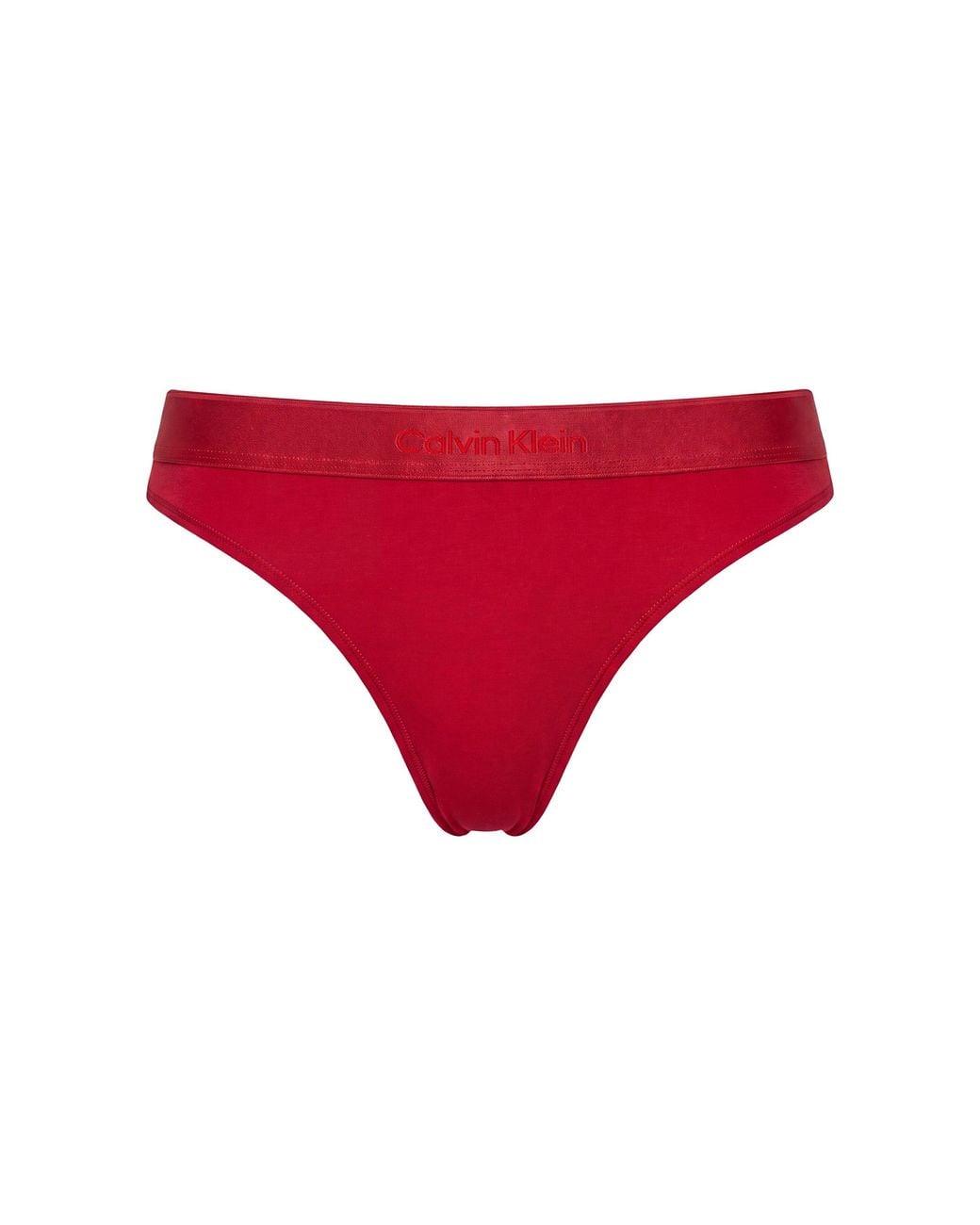 Calvin Klein Red Calvin Mod Cot Thong Ld71