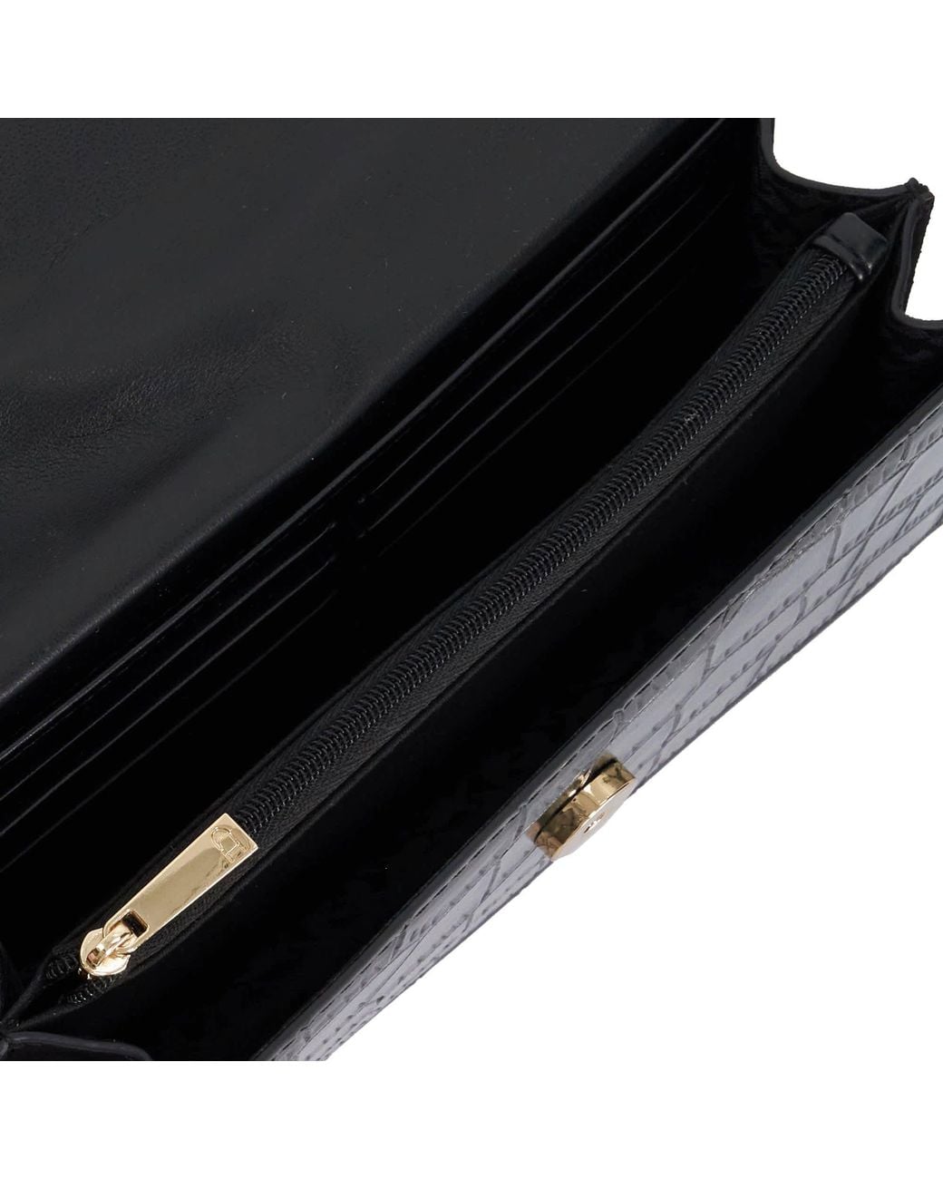 Dune Black Sapphired Faux Leather Top-Handle Bag