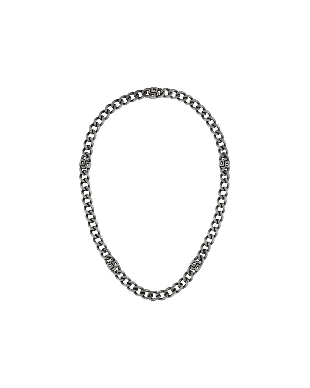 Boss Metallic Double B Absolute 10Mm Antique Finish Magnetic Chain Bracelet for men