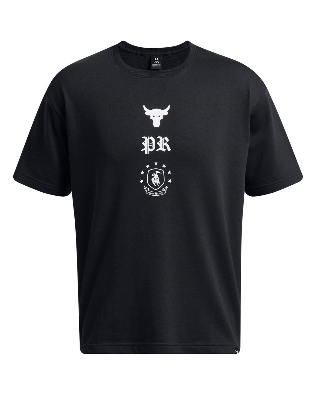 Under Armour Black Short-Sleeve Terry Regular Fit T-Shirt for men