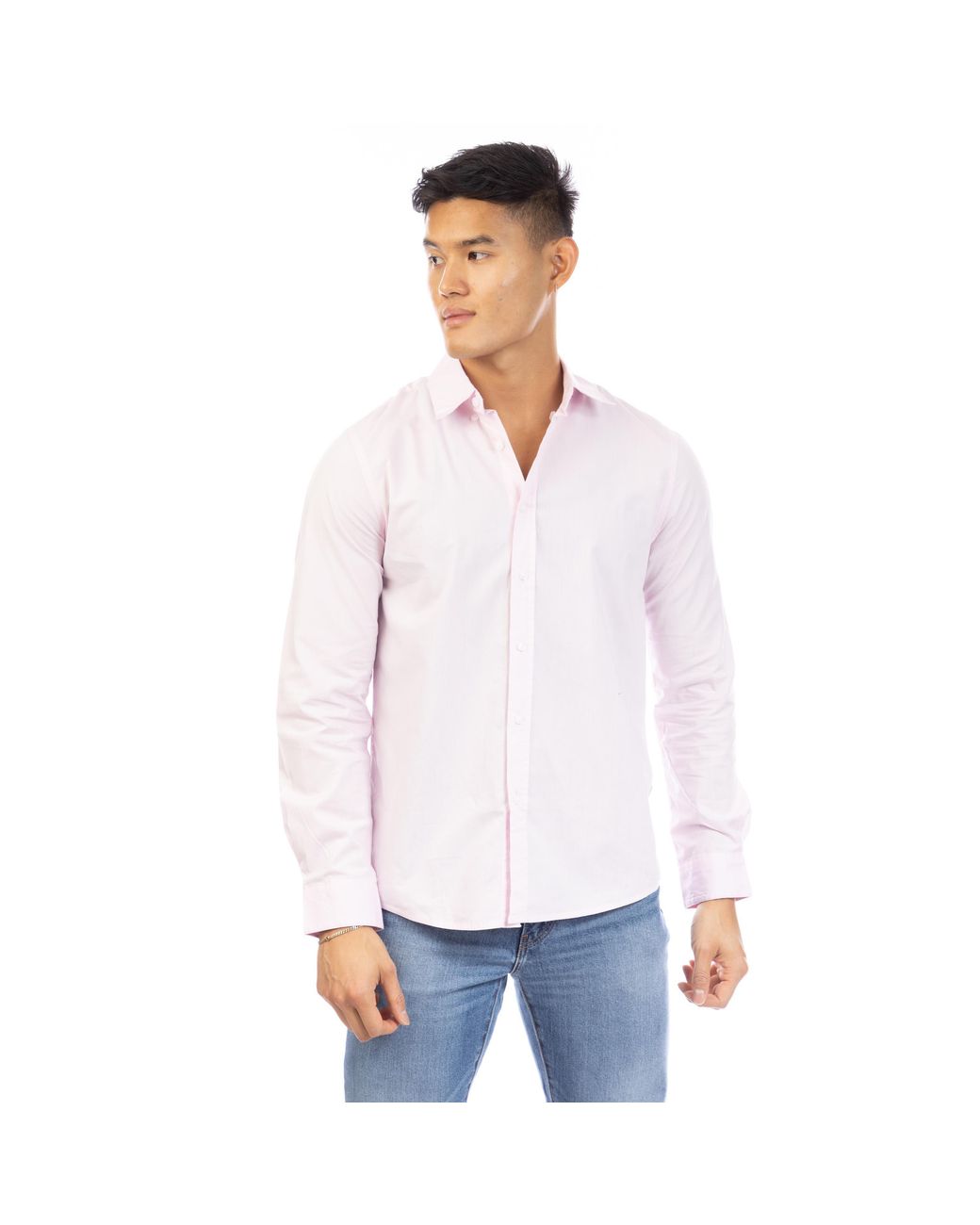 Peter Werth White Long Sleeve Plain Shirt for men