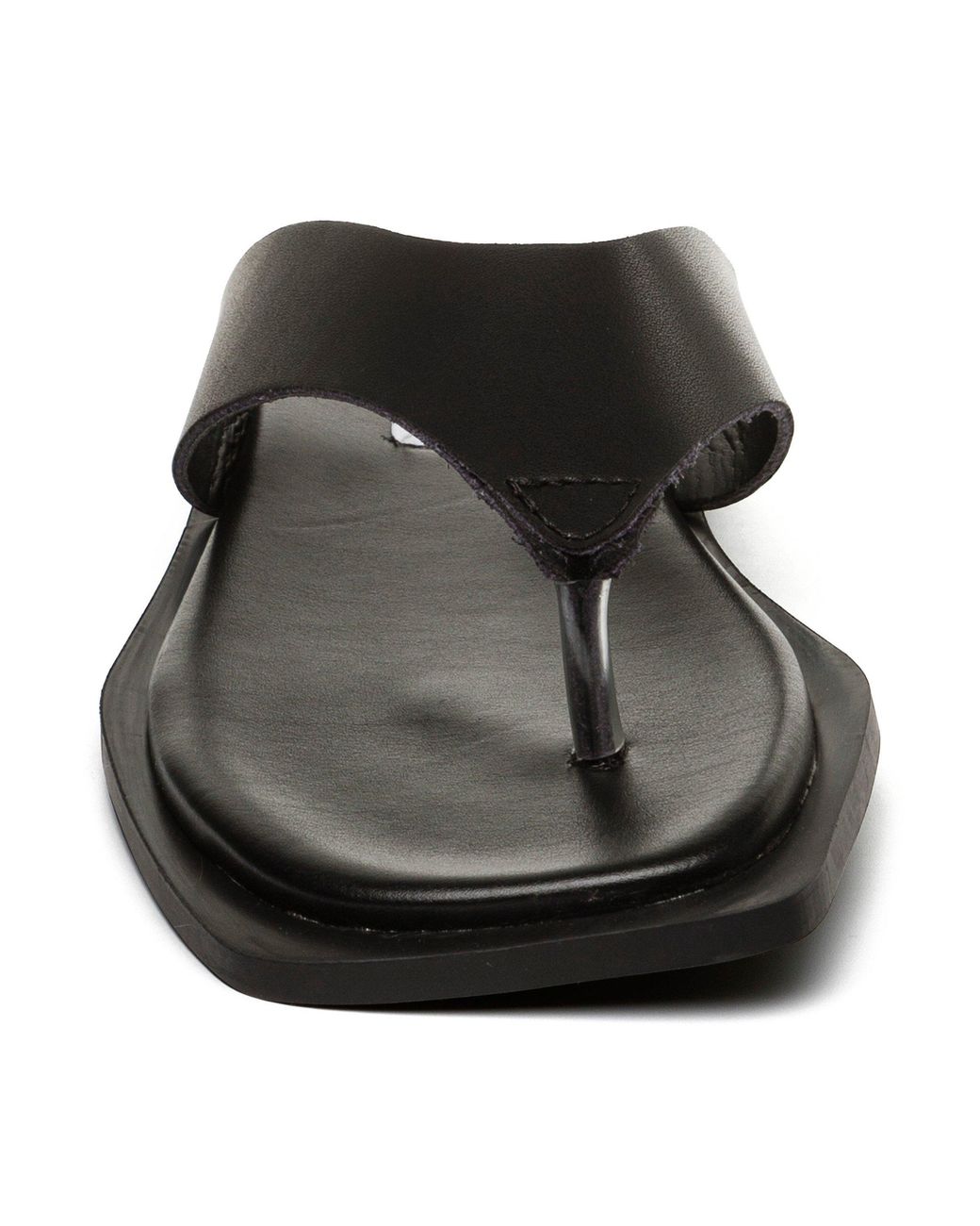 Steve Madden Black Splash Flip Flops