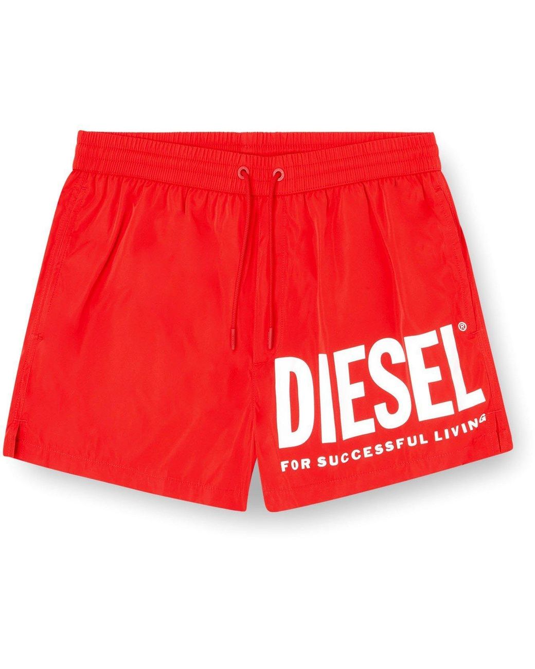DIESEL Red Mario Quick-Drying Swim Shorts