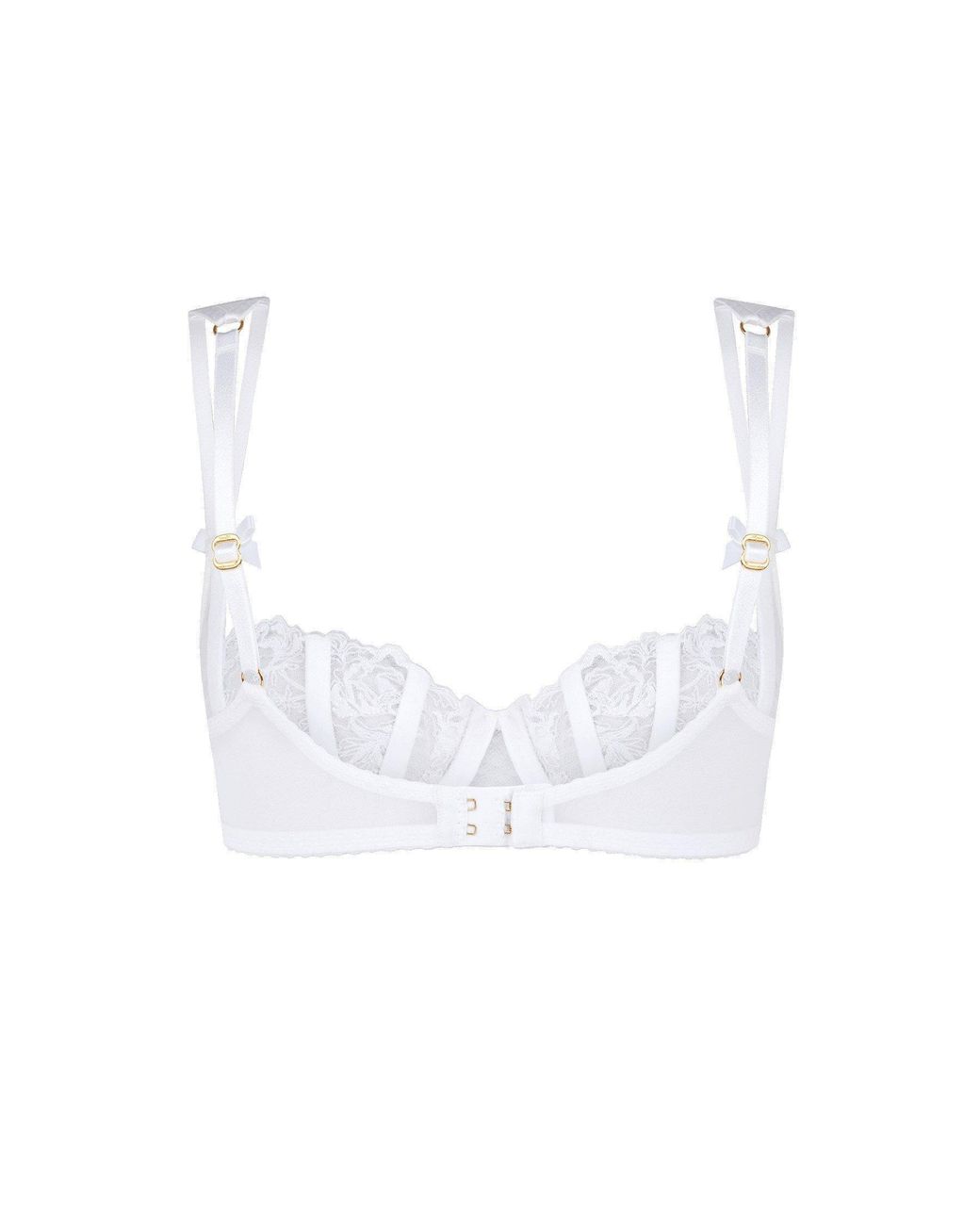 Agent Provocateur White Rosia Balconette Underwired Bra