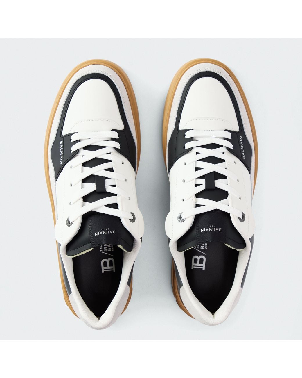 Balmain Blue B Court Flip Low-Top Trainers for men