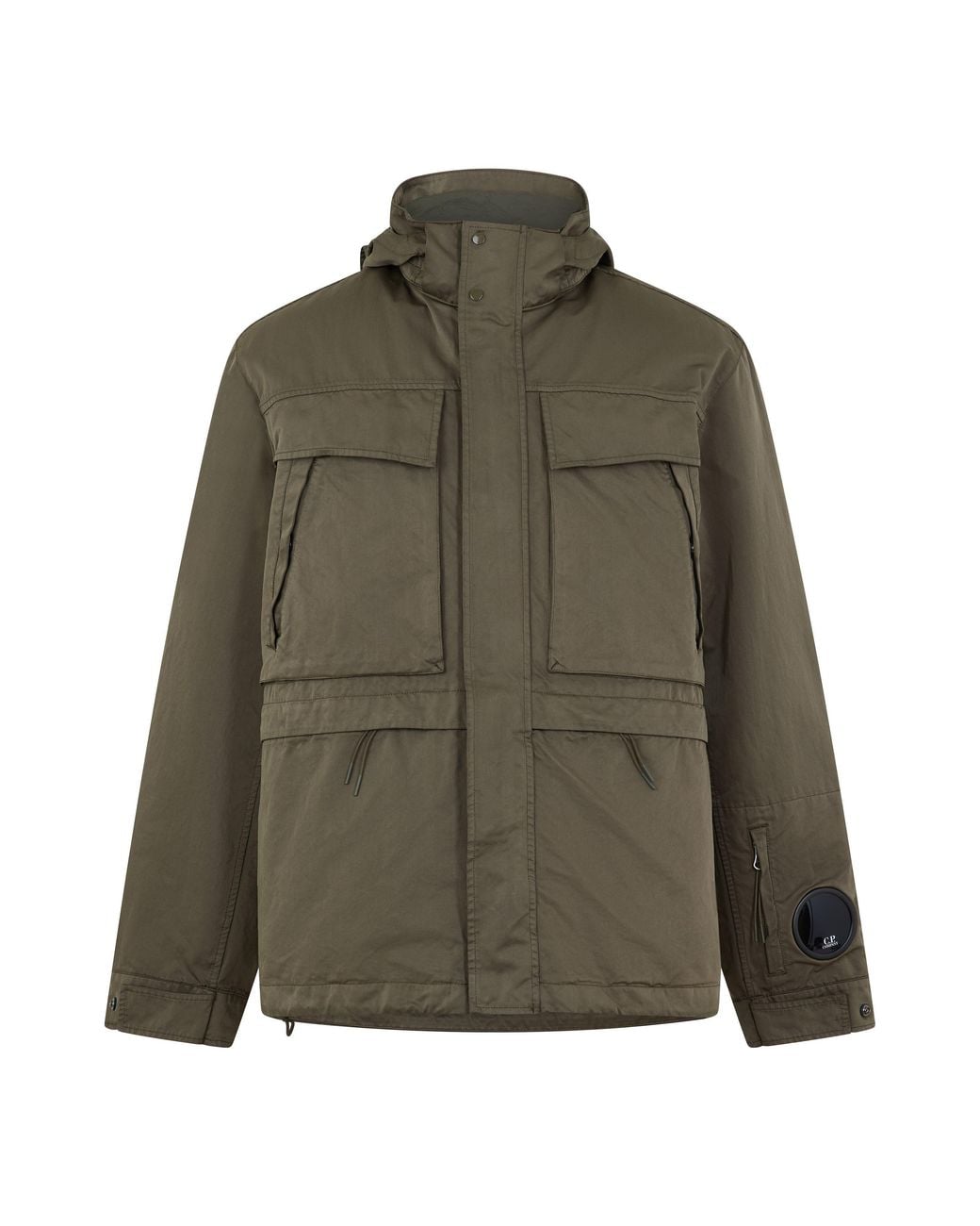 C P Company Green Micro Kei Mille Bomber Jacket for men